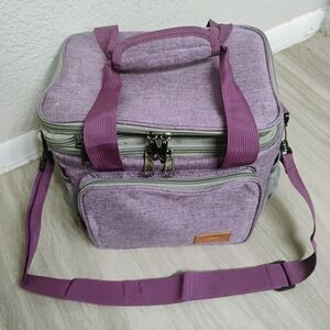 Lunchbox Purple Insulated Lunch Bag with Shoulder Strap